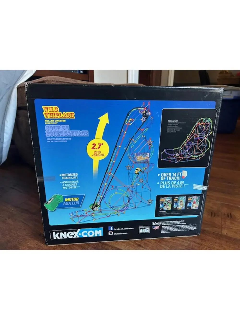 K'NEX Wild Whiplash Motorized Roller Coaster Building Set
